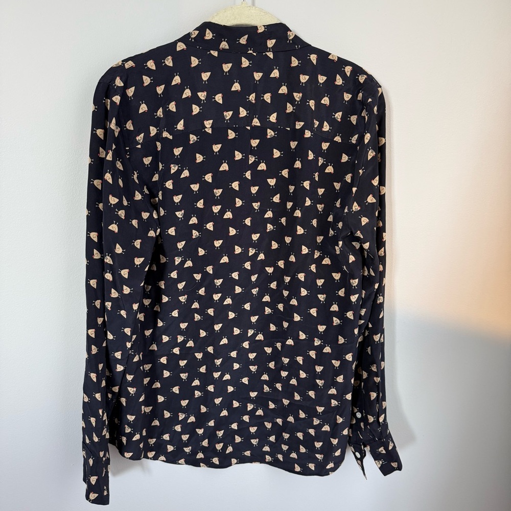 J. Crew Black and Cream Patterned Button Down Shirt - Picture 2 of 3